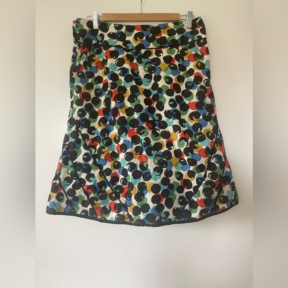 Anthropologie Colorful Polka Dot midi Women's Skirt